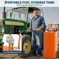 thumbnail image 5 of Accreate 35 Gallon Fuel Caddy,Fuel Storage Tank with Manual Transfer Pump,Orange, 5 of 7