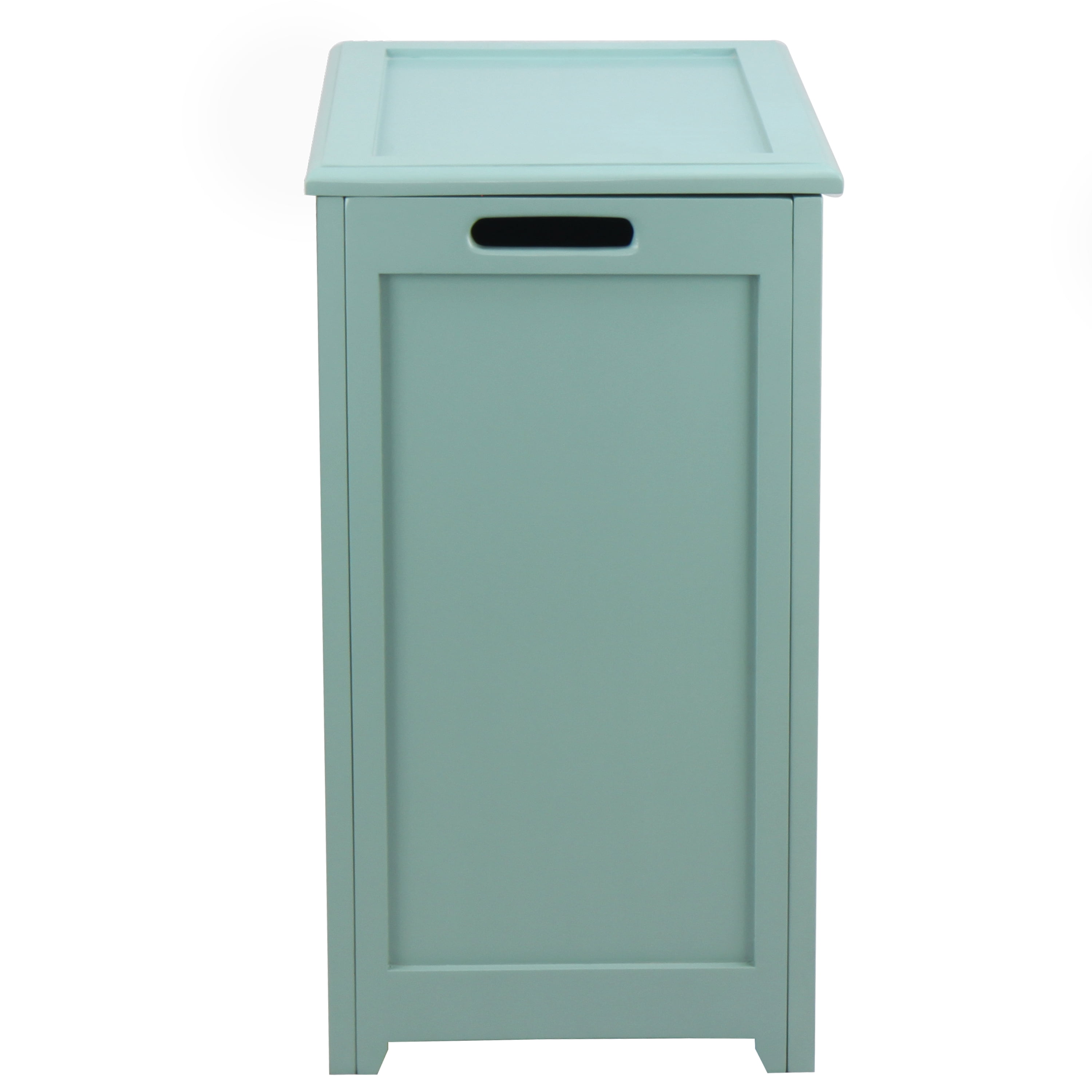 Oceanstar Wooden Storage Laundry Hamper, Turquoise Color, 20.3 L x 13.3 W x 24 H inches, Age Group Adult