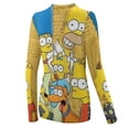 thumbnail image 5 of Simpsons Women's Sunscreen Shirt Long Sleeve Workout Tops Crewneck Soft Comfy Tees Casual T-Shirt XL, 5 of 7