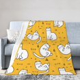 thumbnail image 2 of Cute Cat Blanket Flannel Fleece Soft Warm Throw Blankets Cozy Plush Lightweight Cat Lover Blanket for Bedroom Living Rooms Sofa Couch 40"x50"(01), 2 of 6