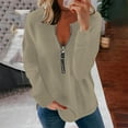 thumbnail image 2 of Summer Tops for Women Tan Raglan Shirt Women Cute Workout T Shirts Shirts for Casual Turtleneck Long Sleeve Womens Solid Shirt Oversized Tee Casual Summer Medium T Khaki 2XL, 2 of 5