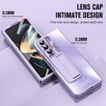 thumbnail image 7 of Allytech Galaxy Z Fold3 Case with Build-in Screen Protector, Stand Full Body Protective Bumper Anti-Scratch Camera Lens Protector Phone Case for Samsung Galaxy Z Fold3 - Purple, 7 of 7