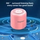 thumbnail image 4 of Altavoz Bluetooth portátil, 12 horas de transmisión inalámbrica, altavoz con cancelación de ruido - Rosa, 4 of 8