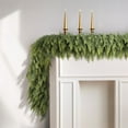 thumbnail image 3 of Cedar Garland Artificial Realistic 1 Pcs 6 Feet Christmas Cedar Garland Thick And Realistic Artificial Cedar Garland Green Cedar Needles Garland For Christmas Winter, 3 of 7