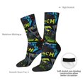 thumbnail image 4 of Vsdgher Off-Road Vehicle Crew Socks for Men & Women, Breathable Casual Athletic Ankle Socks, 4 of 6