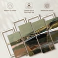thumbnail image 6 of Elephant Stock Refracted Horizon I Wall Art - Horizontal Multi Panel Canvas - Living Room Wall Decor - Abstract Multi Panel - Orange And Green Decor By Jennifer Goldberger - 68" x 42", 6 of 8
