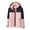 Pink, variant on KIHOUT Deals Women's Jacket Warm Coat Raincoats Windbreaker Rain Jacket Hooded Windproof Outdoor Hooded Raincoat Jacket