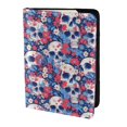 thumbnail image 2 of Pofeuu daisy Skull red flower Print Travel Document Organizer Passport Holder Men Women for Family (6.5 in x 4.5 in),Wallet Holder Credit Card Clutch Bag Case, 2 of 5