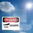 thumbnail image 6 of (2 Pack) Hot Spanish OSHA Danger Sign 24 Inch X 18 Inch Vinyl Label Decal Sticker Weather Resistant, UV Protected for Workplace, Business, and Construction Site, Made in the USA, 6 of 7