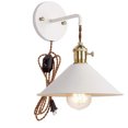 thumbnail image 1 of FSLIVING Macaron Wall Lamp Matte Paint Copper Holder E26 Edison Bulb Dimmable, 1 of 5