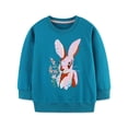 thumbnail image 6 of Wonitaaizi Toddler Girl Sweatshirt Clothes Long Sleeve Crewneck Clothing Top (4-5 Years,Navy), 6 of 7