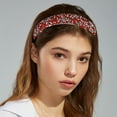 thumbnail image 5 of Unique Bargains Rhinestone Headbands, Crystal Diamond Bling Headbands, Beaded Jeweled Hairband, Red Headband, 5 of 7