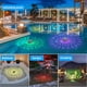 thumbnail image 3 of Yuarrent Luz solar flotante para piscina ABS IP68 con control remoto, RGB, cambio de color, resistente al agua Deportes acuáticos, 3 of 6