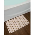 thumbnail image 2 of Bear Bath Mat, Repetitive Cartoon Forest Animal Illustration, Plush Bathroom Decor Mat with Non Slip Backing, 29.5" X 17.5", Chocolate Multicolor, by Ambesonne, 2 of 2