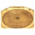 thumbnail image 3 of Indian Art Villa Brass Embossed Plate - 14" Decorative Thali, Gold Finish, 3 of 4