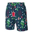 thumbnail image 5 of Kll Christmas Men'S Casual Summer Beach Shorts Hawaiian Shorts With Pockets-3x-Large, 5 of 9
