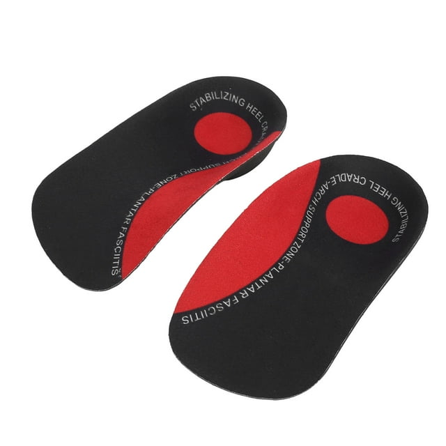 2pcs Flat Foot Arch Support Insoles for Plantar Fasciitis Relieve Pressure, Non Slip Orthotic, Sweat Wicking