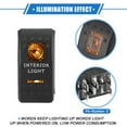 thumbnail image 3 of Kit de Interruptor de Luz Interior UTV de 5 Pines Unique Bargains 20A/12V 10A/24V SPST encendido/apagado universal naranja, 3 of 7