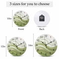 thumbnail image 6 of Wall Clock Sage Green Waves Clocks PVC Silent Non-Ticking Battery Operated Decorative Abstract Gradient Fluid Art Round Clock for Home Living Room Kitchen Bedroom Office School Wall Decor 14 Inch, 6 of 9
