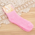 thumbnail image 2 of Mifelio Fuzzy Socks for Women, Women Fuzzy Slipper Socks Warm Soft Winter Plush Sleeping Socks Womens Socks Red, 2 of 9