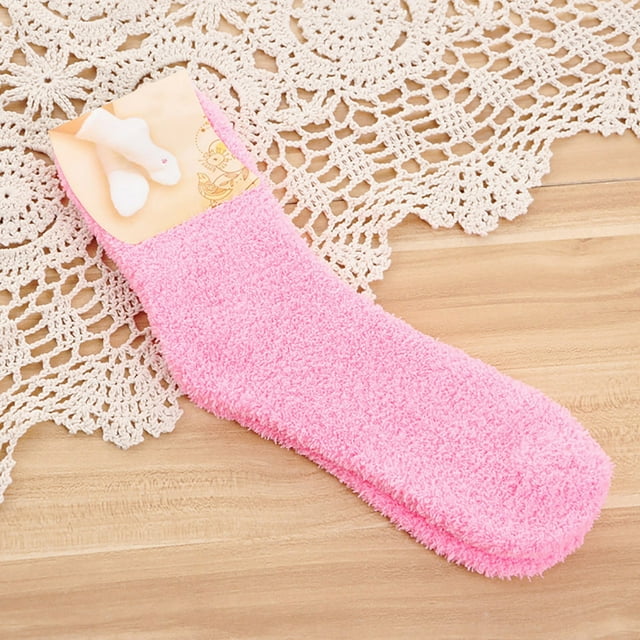 Women Fuzzy Cozy Slipper Socks Warm Soft Winter Plush Home Sleeping Socks