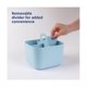 thumbnail image 4 of Organizador multiusos Yashi bolsa de plástico Apilable con asa para limpieza y manualidades color azul, 4 of 5