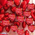 thumbnail image 5 of PMU Valentine’s Day Heart Shaped Textured Hearts 18 Inch Mylar-Foil Balloon Valentine's Day, Proposal, Special Events, Photo Props Party Decoration and Accessories (1/Pkg) Pkg/1, 5 of 9