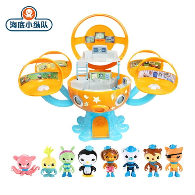 Octonautas Octopod Castle Playset, juguete Compatible con 8 personajes, Barnacles, Peso Kwazii Dashi, Figrues de acción, regalos de cumpleaños y Navidad para niños
