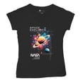 thumbnail image 5 of NASA Space Explorer Women's V-Neck T-shirt Universe Astronaut Galaxy Planet Saturn, 5 of 7