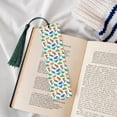 thumbnail image 4 of Kdxio Colorful Dinosaur Print Metal Tassel Bookmarks,Perfect Gift for Art Lovers and Bookworms Metal Bookmarks for Women, 4 of 8