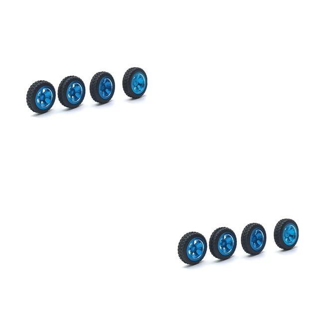Vogacara 4 piezas 1/28 coches de control remoto neumáticos accesorios reemplazo para WLtoys K969 K979 K989 Azul 2 piezas