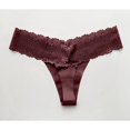 thumbnail image 3 of Seamless Lace Thongs For Women No Show Thong Underwear Lady Breathable Comfort Panty Soft Cut Undie, 3 of 5