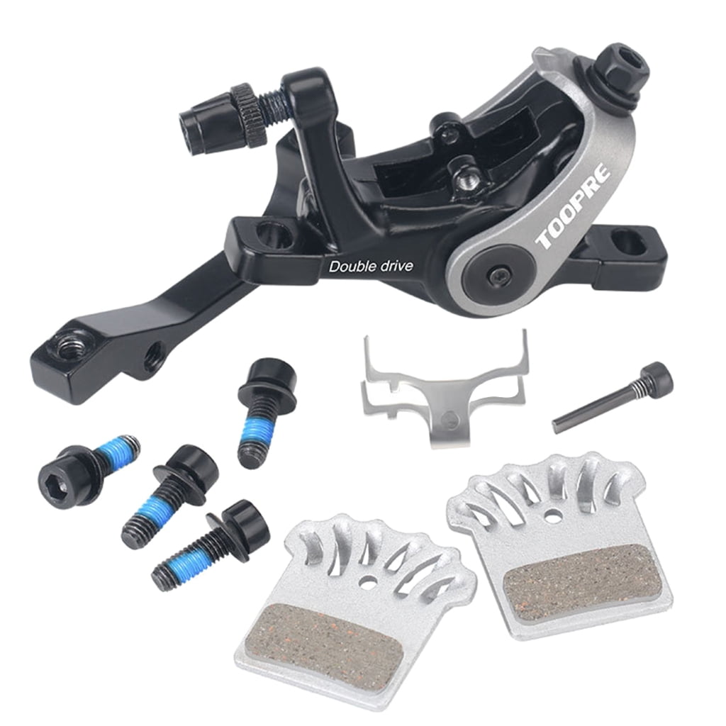 AOOOWER Bicycles Mechanical Disc Brake Heat Dissipation Aluminum Alloy Double Piston Caliper Electric Bicycles Bilateral Brakes