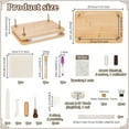 thumbnail image 2 of 1 Box Book Binding Kits Bookbinding Supplies Book Binding Starter Tool Set with Wooden Book Press Tool Cotton Cloth Fabric Ruler Thimble Needle Thread for Book Sewing Supplies DIY Bookbinding Craft, 2 of 6