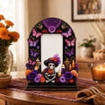 thumbnail image 6 of Dia De Los Muertos Altar Wooden Picture Frames,2026 Mexican Day of The Dead Ofrenda Decor Sugar Skull Photo Frame Tabletop Memorial Home Ornament Style D, 6 of 6