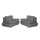 thumbnail image 1 of Sala Bali 2 Piezas (Love Seat, Love Seat) Gris Full, 1 of 8