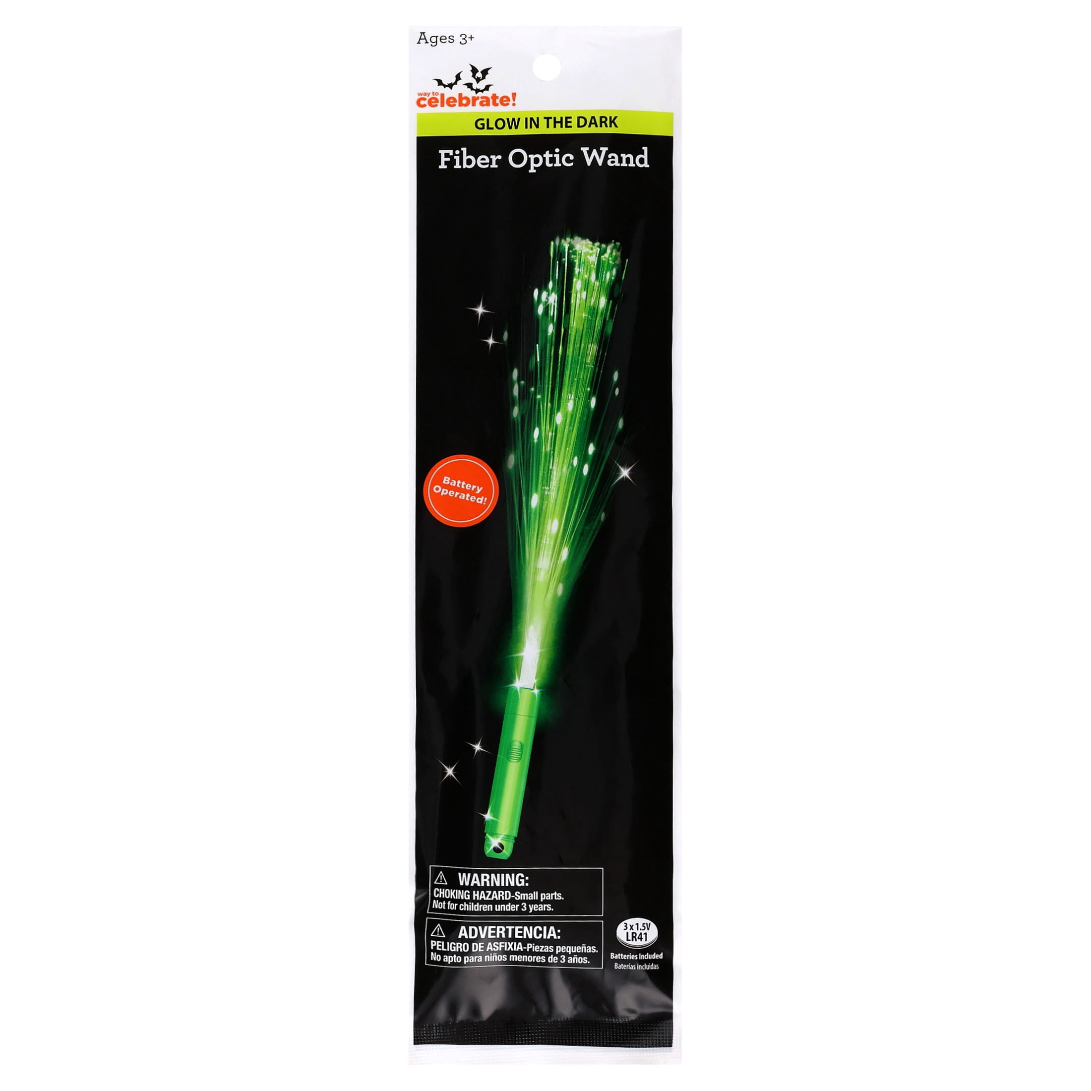 Light-Up Fiber Optic Wand, Green, Halloween by Way To Celebrate