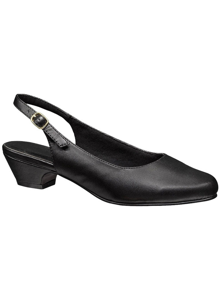 AngelSteps Women's Adult Delia Pumps Dress Shoes Low Heel Slingback