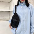 thumbnail image 1 of Bolsa Unisex Street Casual Chest Pack Canvas Riñonera Crossbody Pouch (Negro) JShteea Para Estrenar, 1 of 9