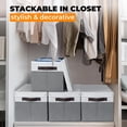 thumbnail image 3 of Contenedores de almacenamiento Criusia Closet, paquete de 8 con tapas, 14 x 10 x 9.5 pulgadas, 3 of 7