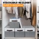 thumbnail image 3 of Contenedores de almacenamiento Criusia Closet, paquete de 8 con tapas, 14 x 10 x 9.5 pulgadas, 3 of 7