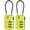 Lime 2 Pack, variant on TSA Approved Luggage Locks, Travel Locks Which Also Work as Gym Locks, Toolbox Lock, Backpack and , Black 6 Pack