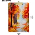 thumbnail image 3 of FMSHPON Autumn Forest Oil Painting Artwork Clipboard Hardboard Wood Nursing Clip Board and Pull for Standard A4 Letter 13x9 inches, 3 of 8