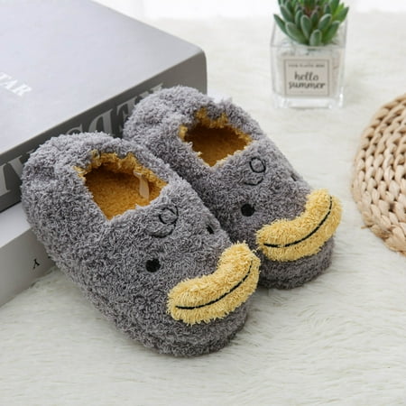 

Qazqa Childrens Girl Cotton Slippers Cute Stereoscopic Animal Decorate Warm Indoor Non Slip Cotton Slippers