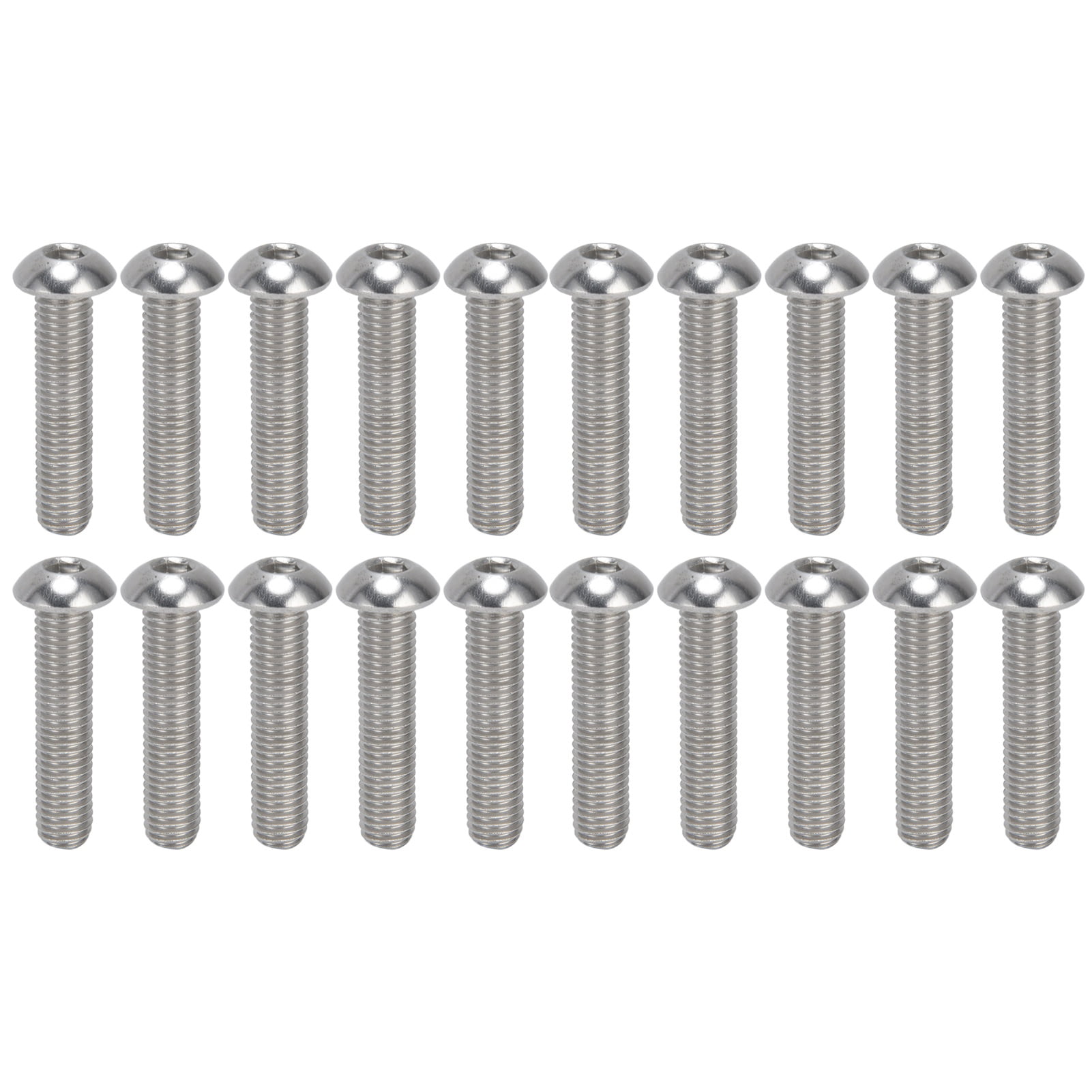 Tuercas De Casquillo M8x16 - 10 Unidades, Acero Inoxidable, Cabeza Plana, Para Muebles