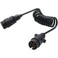 thumbnail image 2 of 2X 1.6M 7 Pin Car Tow Trailer Extension Cable Lead Truck Plug Wire Parts Coupling Circuit Plug, 2 of 8