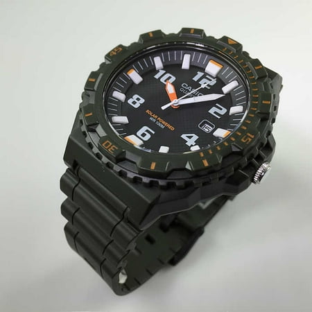 Casio - Casio Mens Classic Diver-Look Solar Powered Analog Watch w/ Bi-Directional Bezel