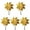 Gold, variant on Wind Spinner Bird Pinwheels Wedding Decors Handheld Toy Balcony Garden Patio Backyard Decoration 5Pieces