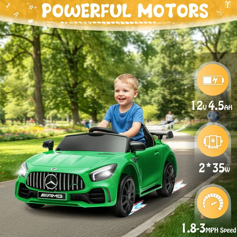 UBesGoo 12V Licensed Mercedes-Benz Electric Ride On Cars Toys for