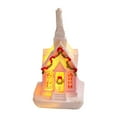 thumbnail image 2 of HmNPlay Christmas Decorations Resin Small Village House Light Up Figurine LED Tabletop Ornament for Indoor Holiday Home Decor Gift, 2 of 9